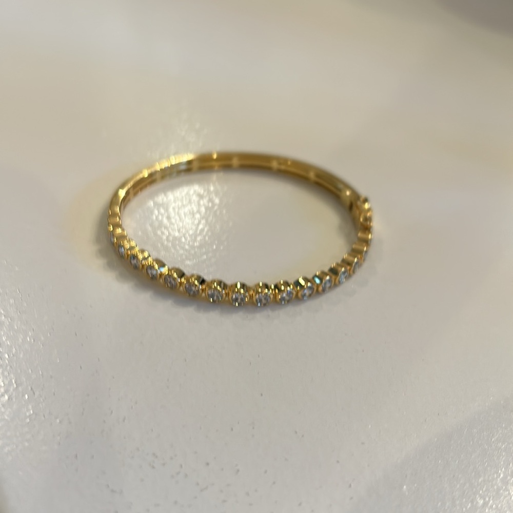 Bezel Set Bangle - image 2